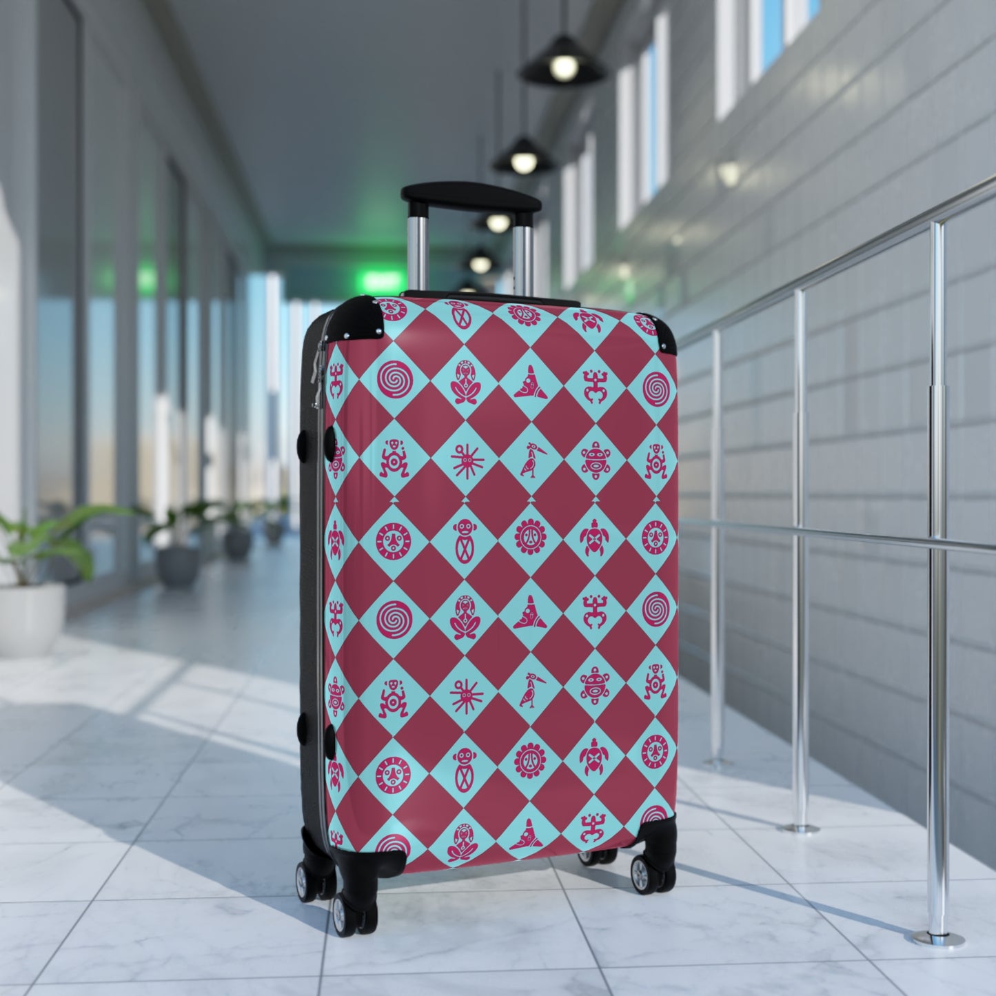 Taino Symbols Puerto Rico Suitcase - Maleta Con Simbolos Tainos de Puerto Rico