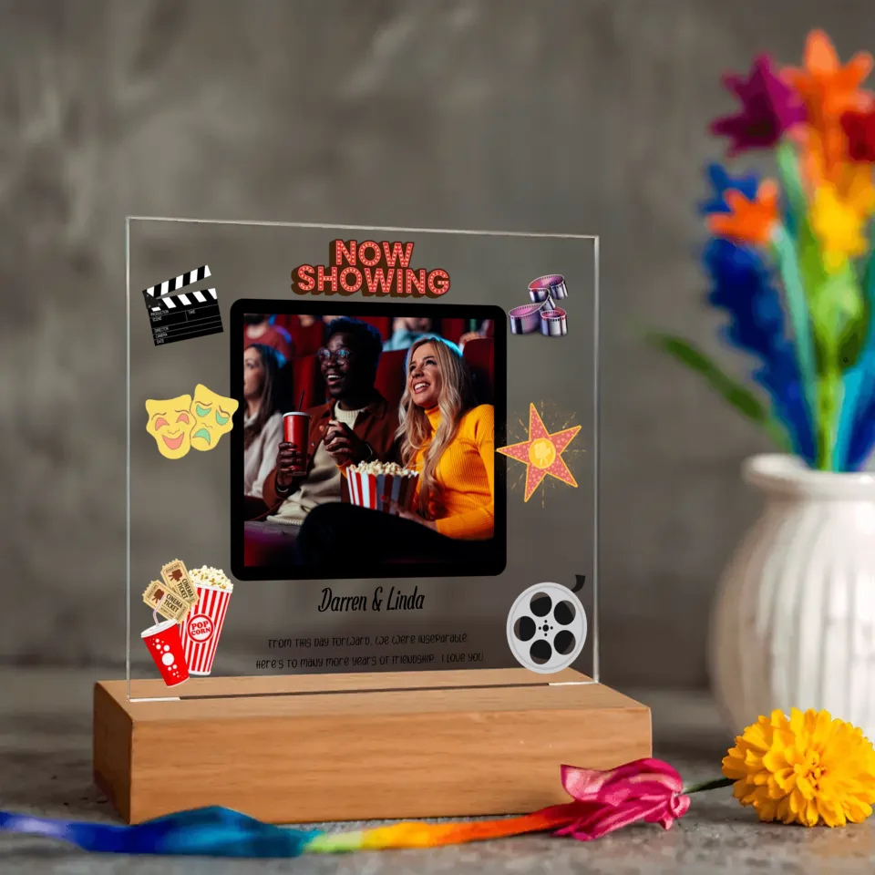 "Movie Night" Themed Acrylic NighlLight