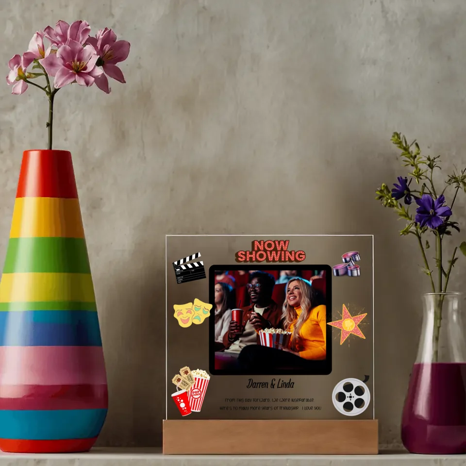 "Movie Night" Themed Acrylic NighlLight