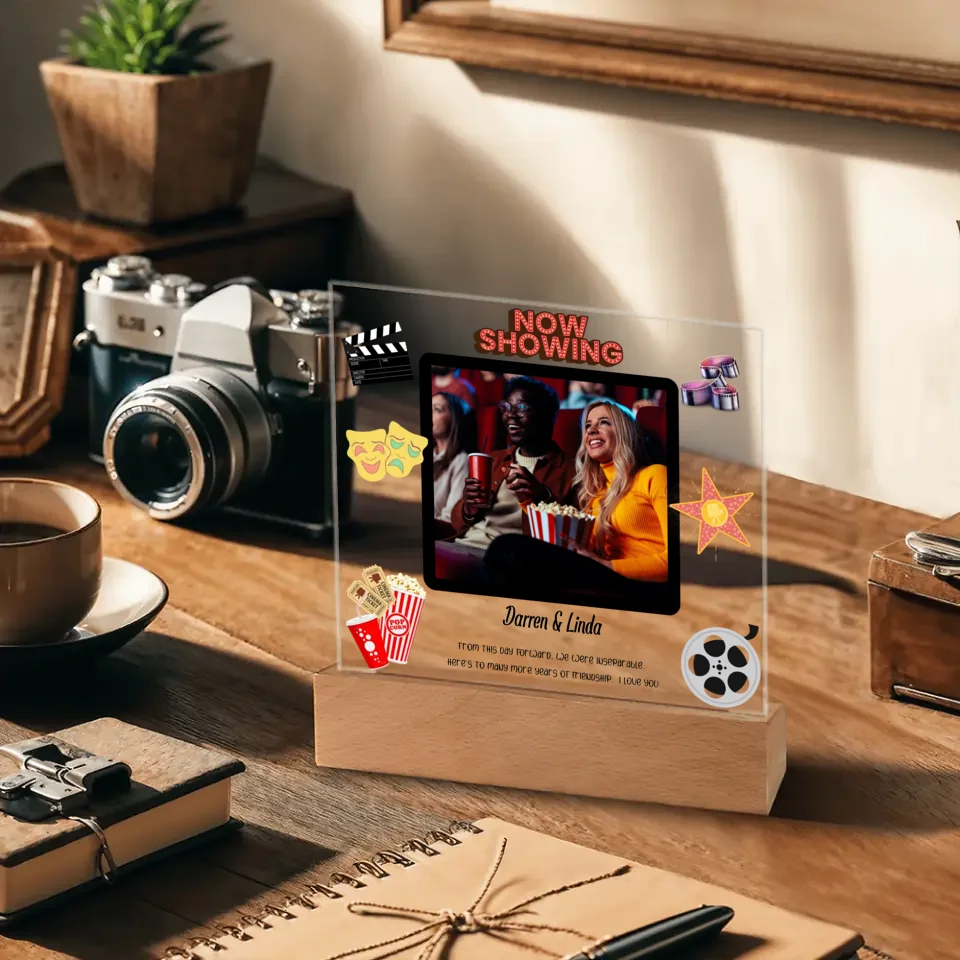 "Movie Night" Themed Acrylic NighlLight