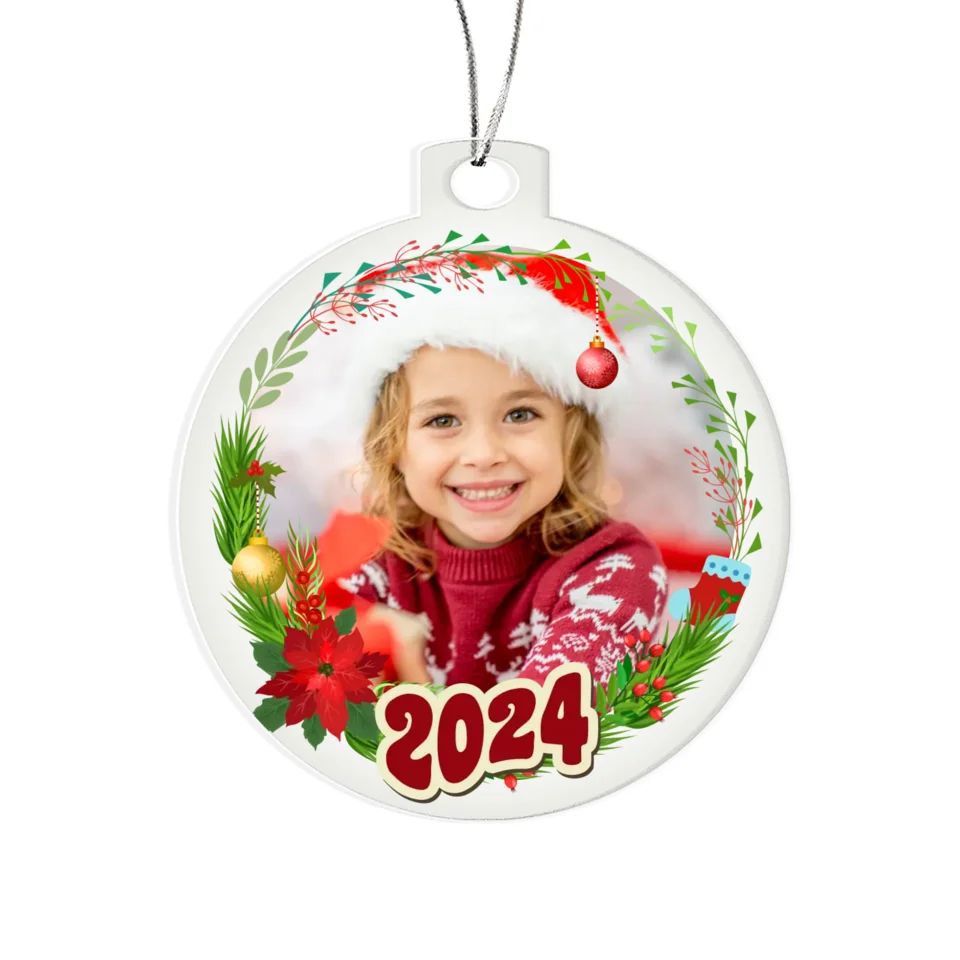 2024 Custom Photo Christmas Ornament