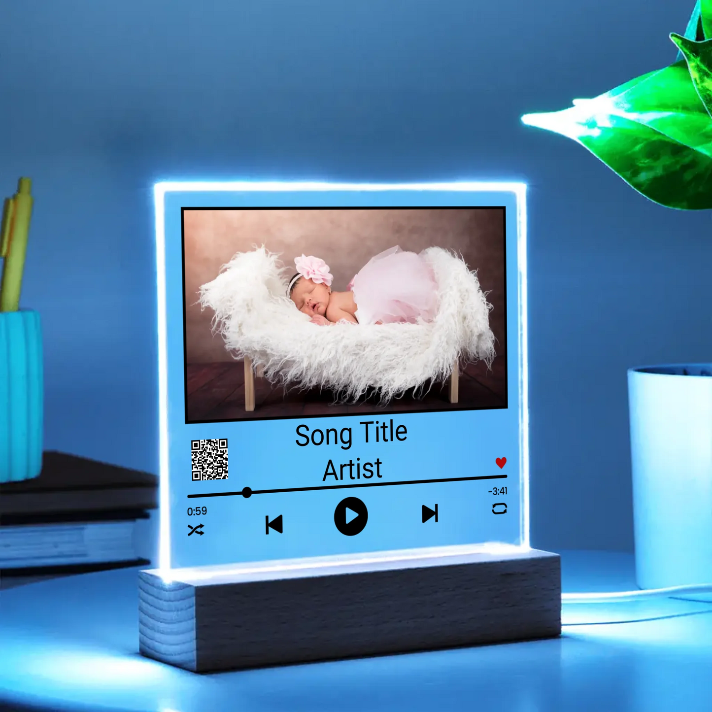 Acrylic Song Plaque Nightlight