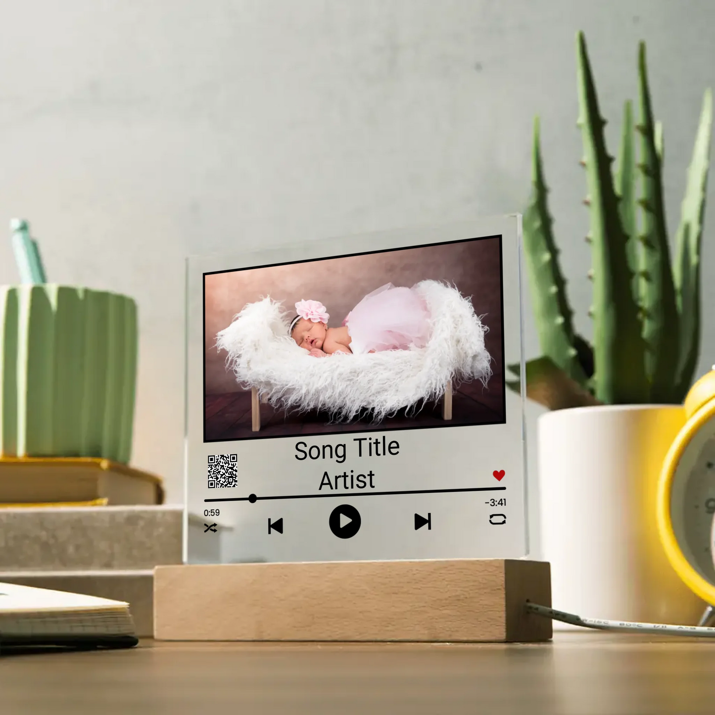 Acrylic Song Plaque Nightlight