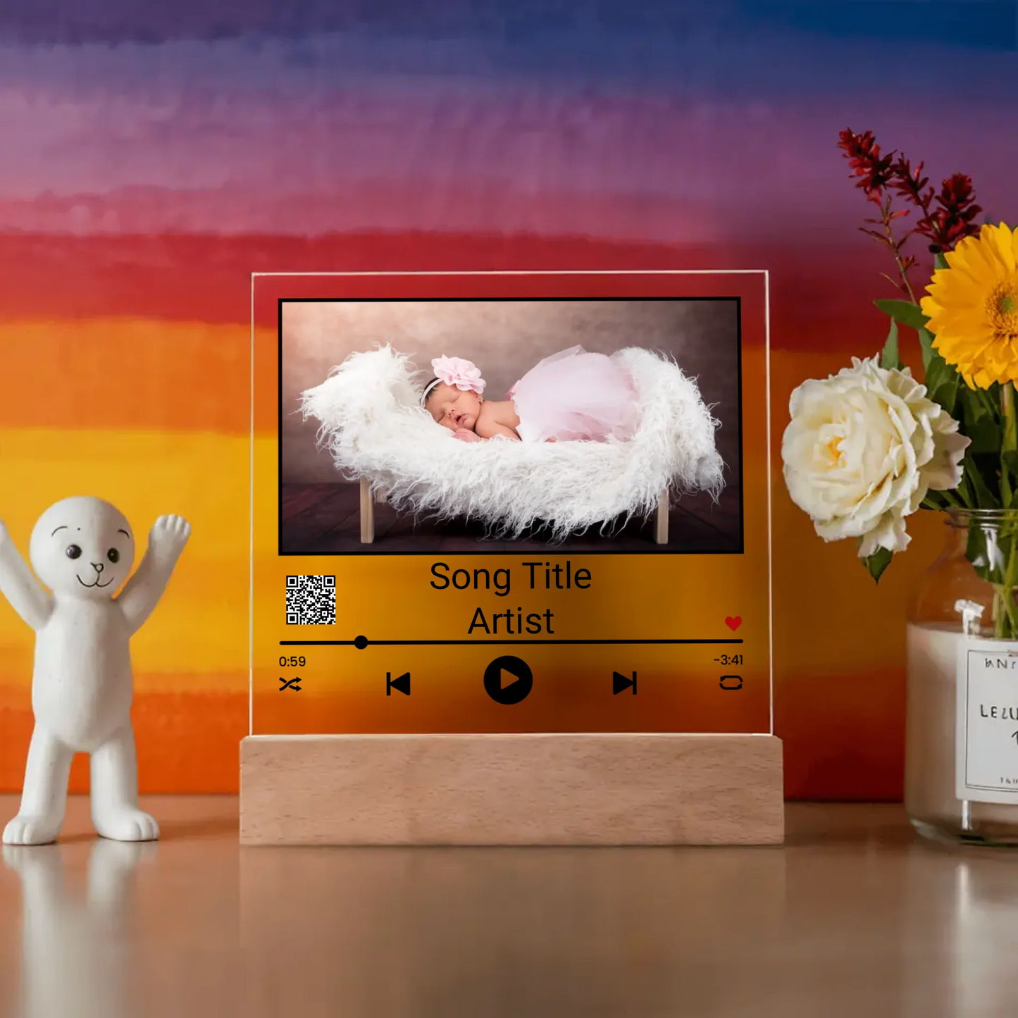 Acrylic Song Plaque Nightlight