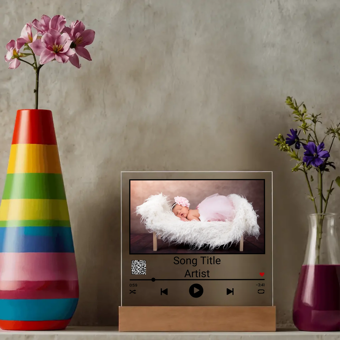Acrylic Song Plaque Nightlight