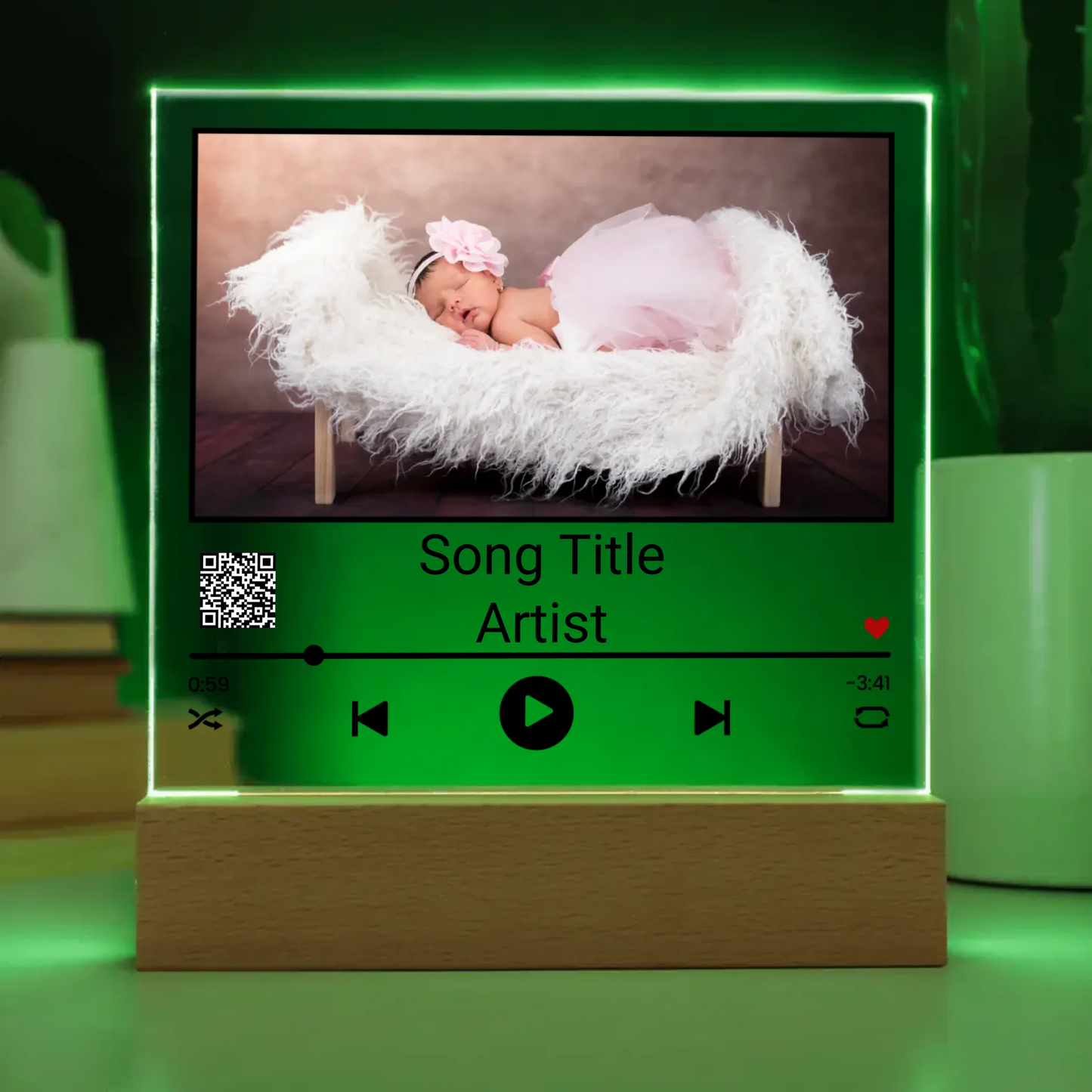 Acrylic Song Plaque Nightlight