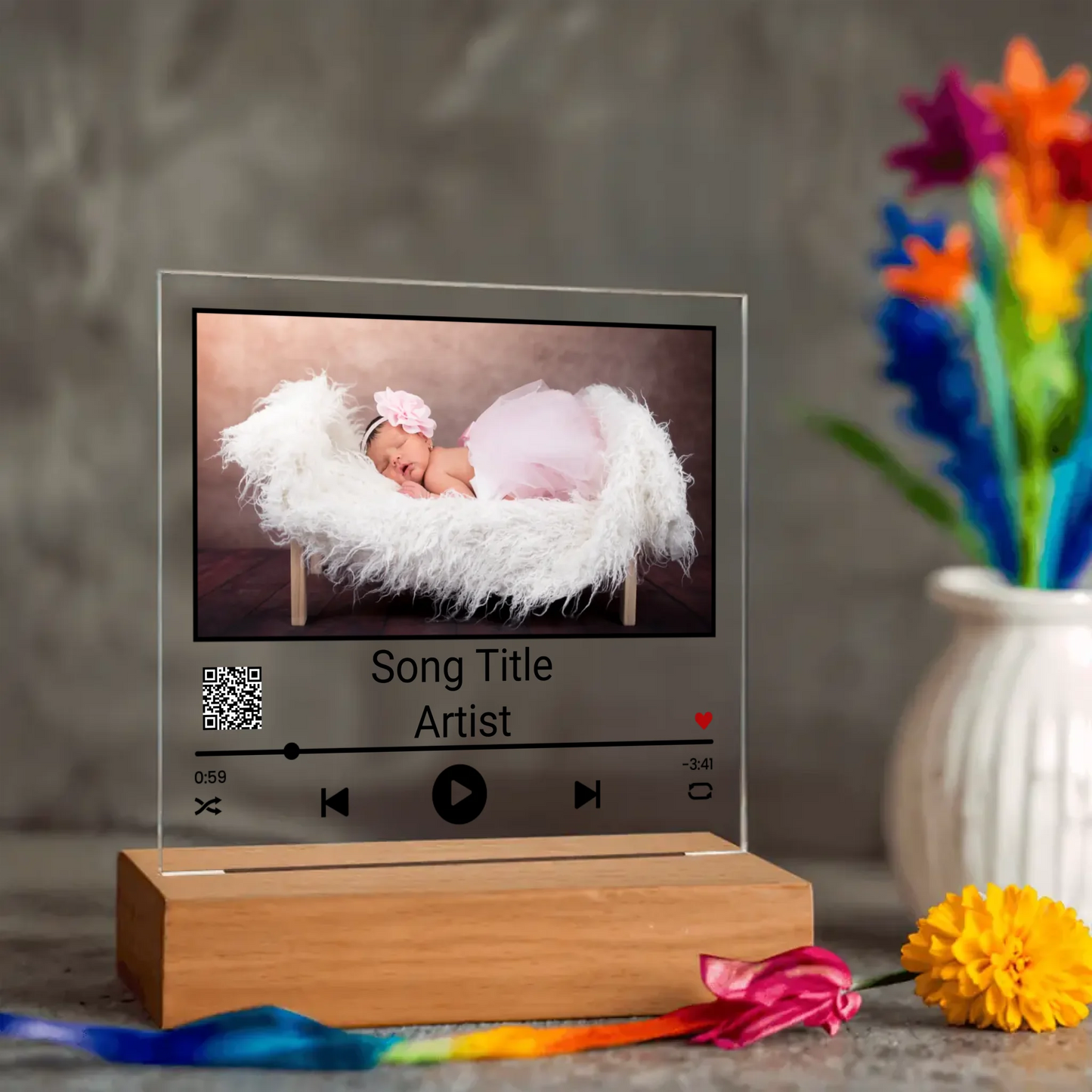 Acrylic Song Plaque Nightlight