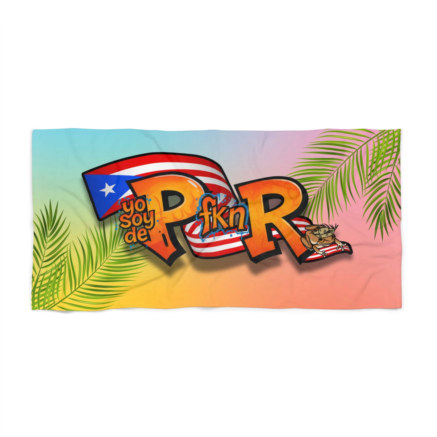 Toalla De Playa Yo Soy De PfknR Puerto Rico Beach Towel