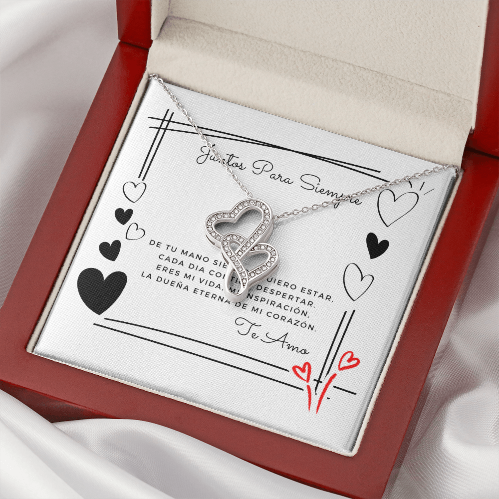 Juntos Para Siempre Cadena De Corazones Entrelazados Regalo Para Tu Amor