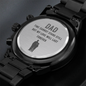 Dad My Love Will Last Forever Black Chronograph Watch - Gift From Son