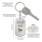 Super Dad Laser Engraved Personalized Dog Tag Keychain