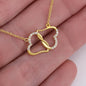 To My Beloved- My Love- Everlasting Love 10k Gold Necklace