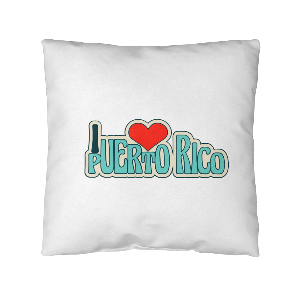 Almohada Decorativa Para Adentro o Afuera Yo <3 Puerto Rico - I <3 Puerto Rico Decorate Indoor/Outdoor Pillow