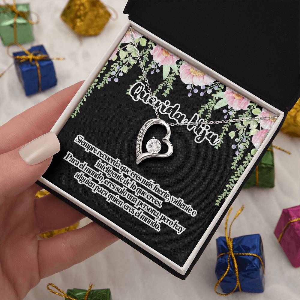 Querida Hija - Eres Mas Fuerte De Lo Que Crees - Collar Para Hija