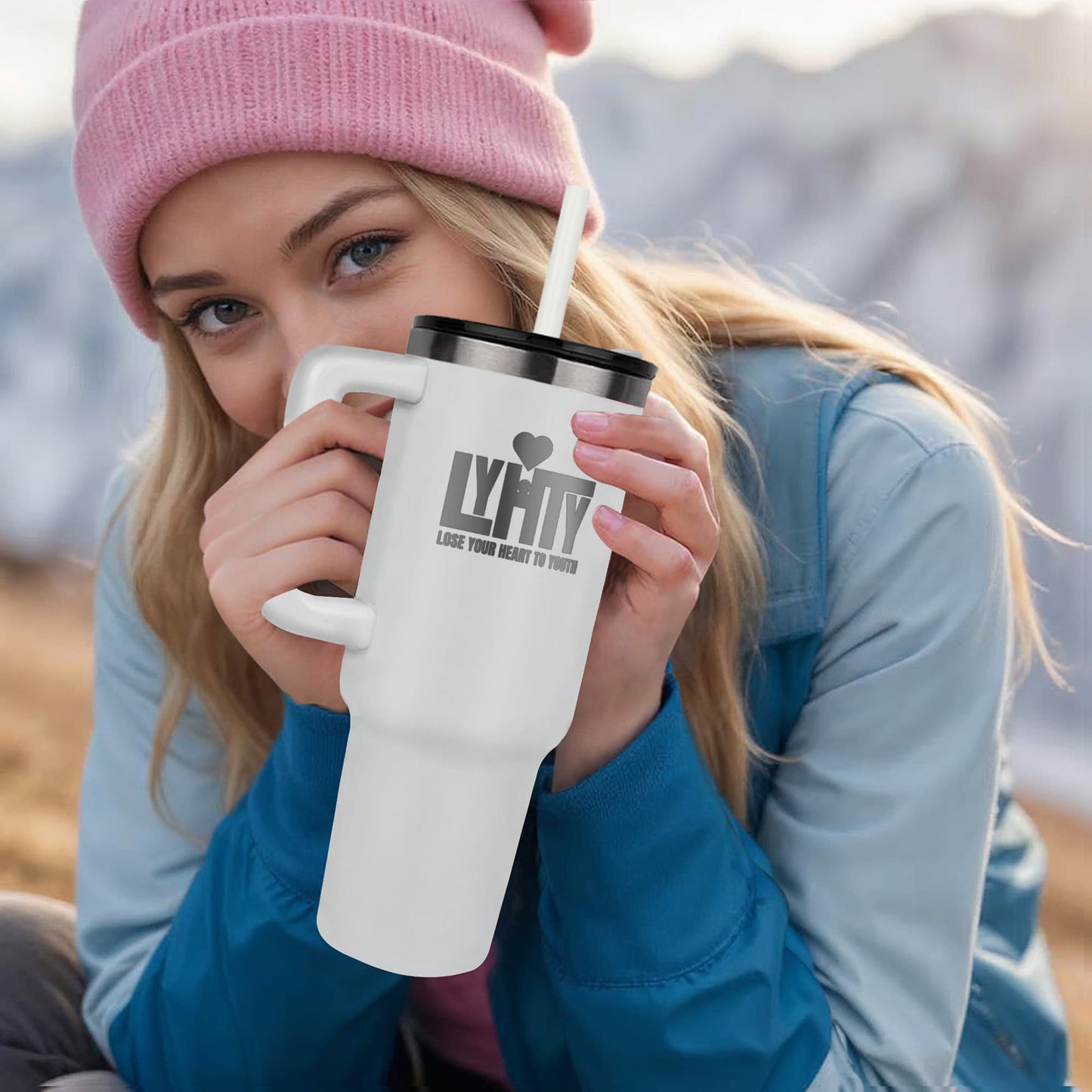 LYHTY - Official Lose Your Heart To Youth 40 oz Laser Engraved Tumbler