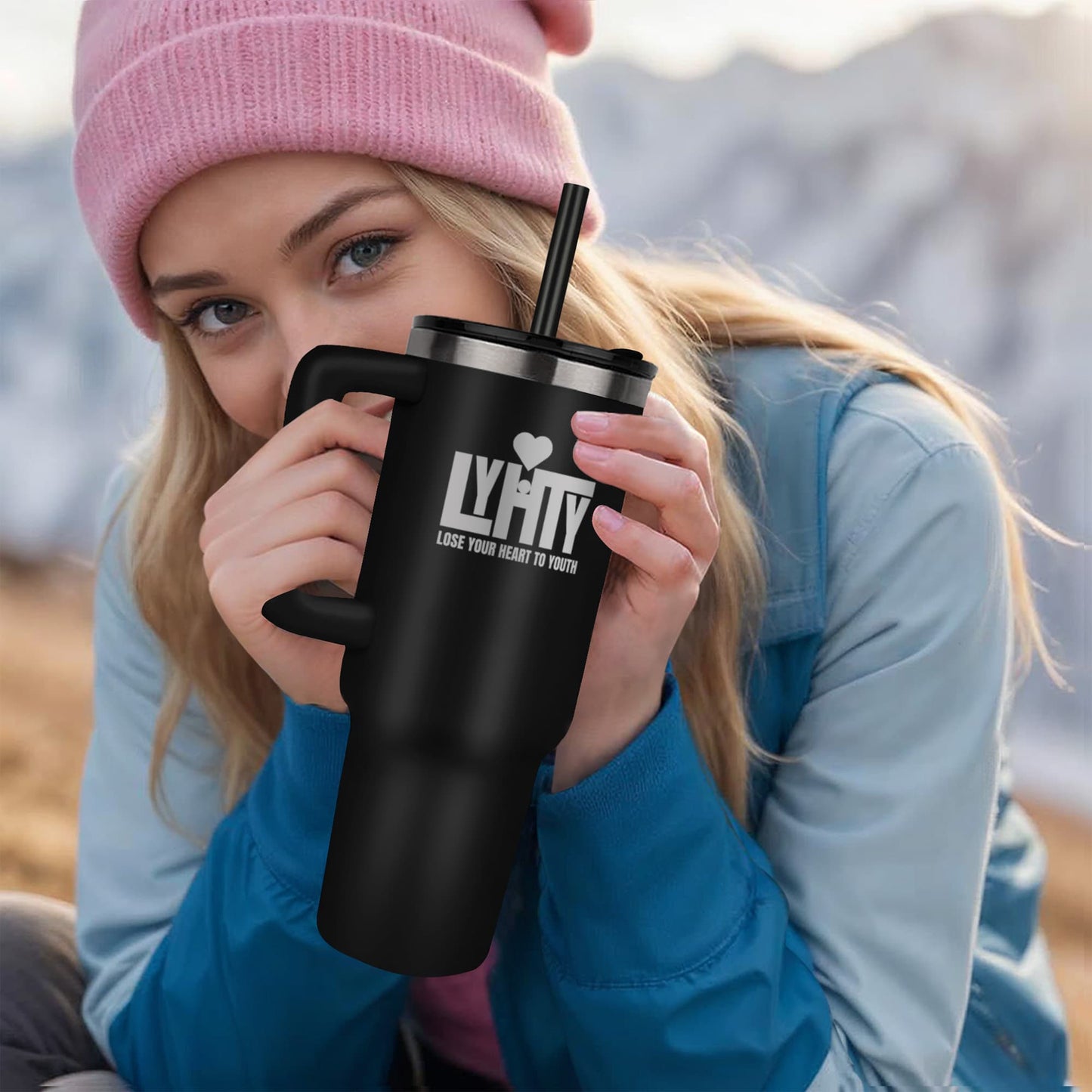 LYHTY - Official Lose Your Heart To Youth 40 oz Laser Engraved Tumbler