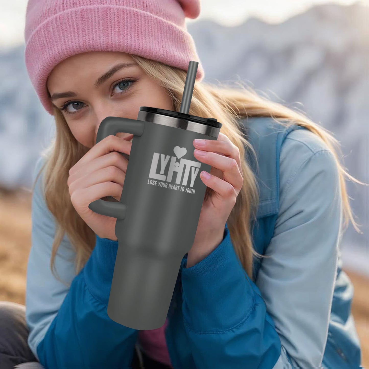 LYHTY - Official Lose Your Heart To Youth 40 oz Laser Engraved Tumbler