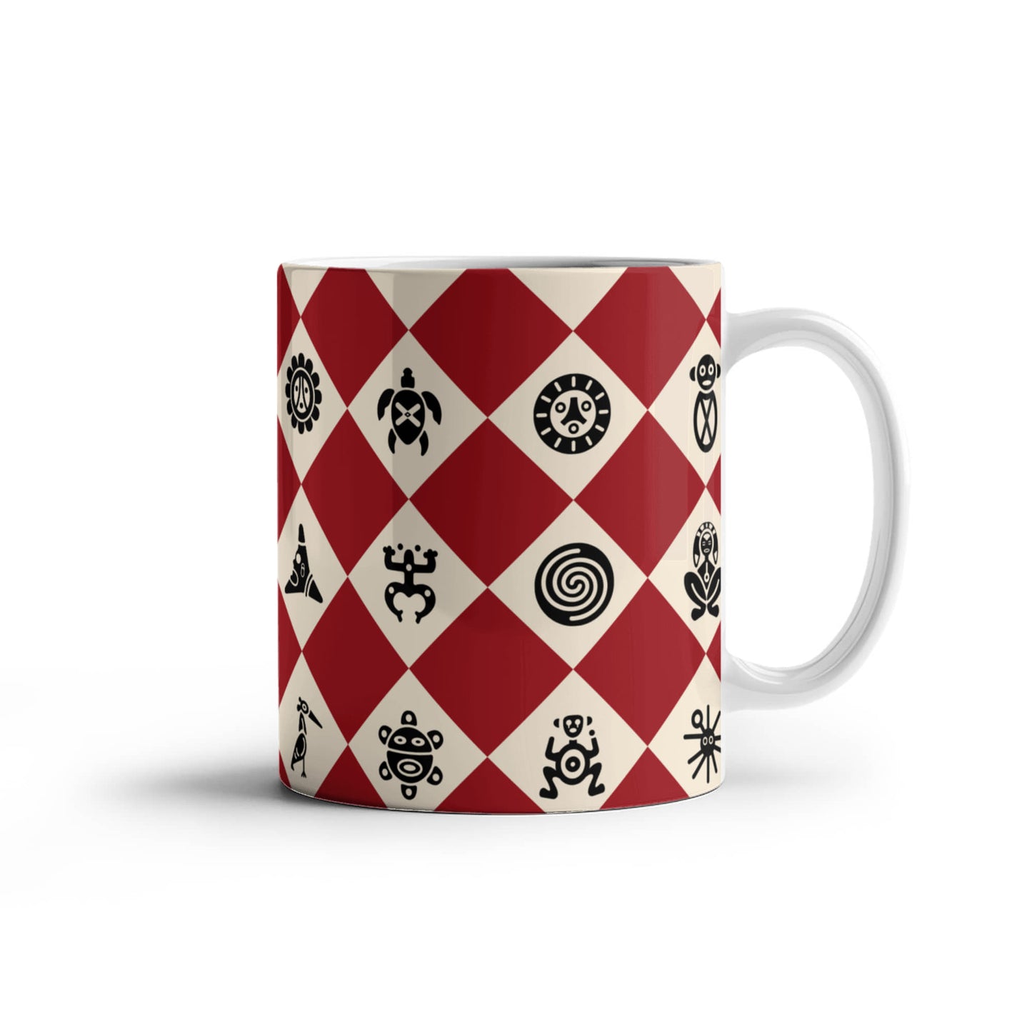 Taino Symbols Puerto Rico Coffe Mug - Taza Con Simbolos Tainos