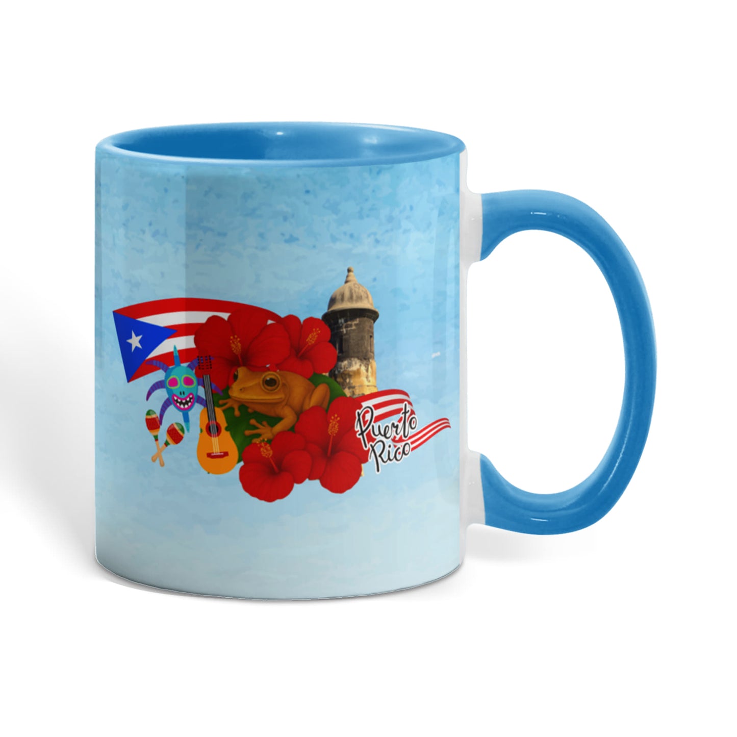 Taza Puerto Rico Distintos Colores - Puerto Rico Colorful Coffee Mug