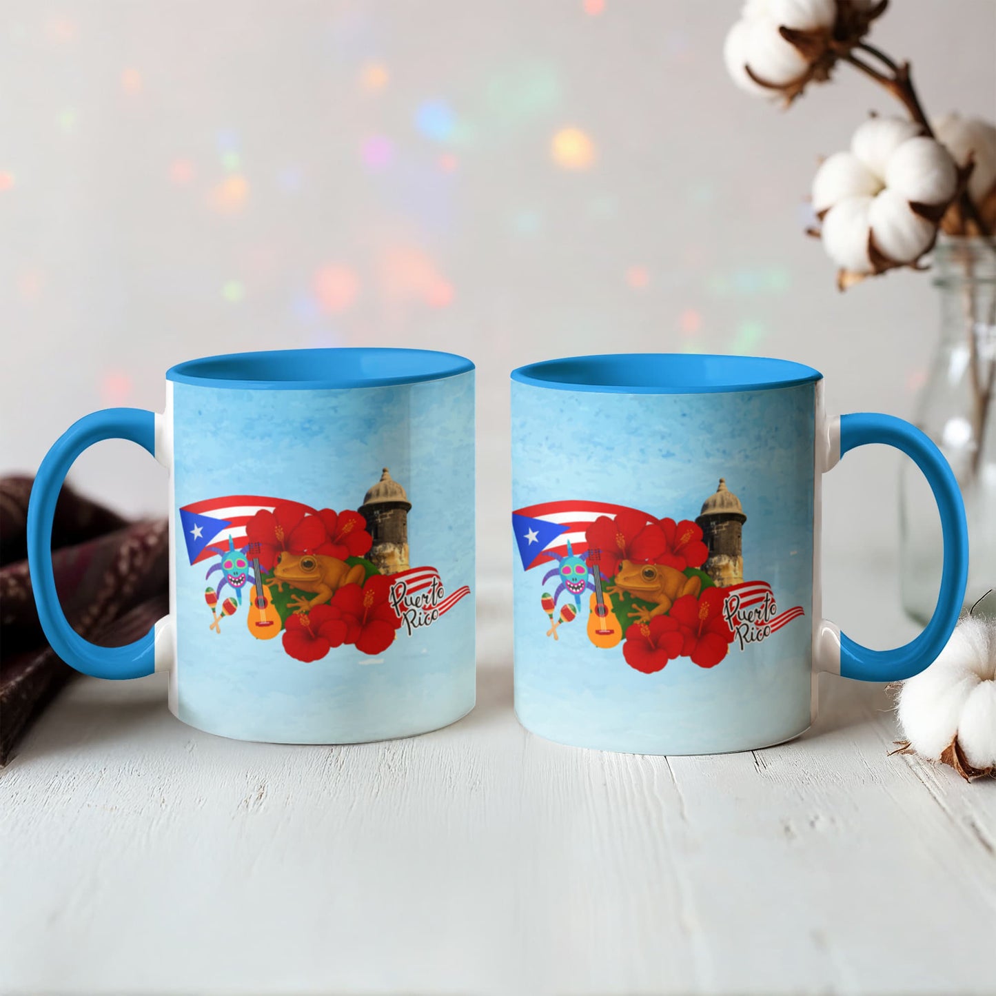 Taza Puerto Rico Distintos Colores - Puerto Rico Colorful Coffee Mug