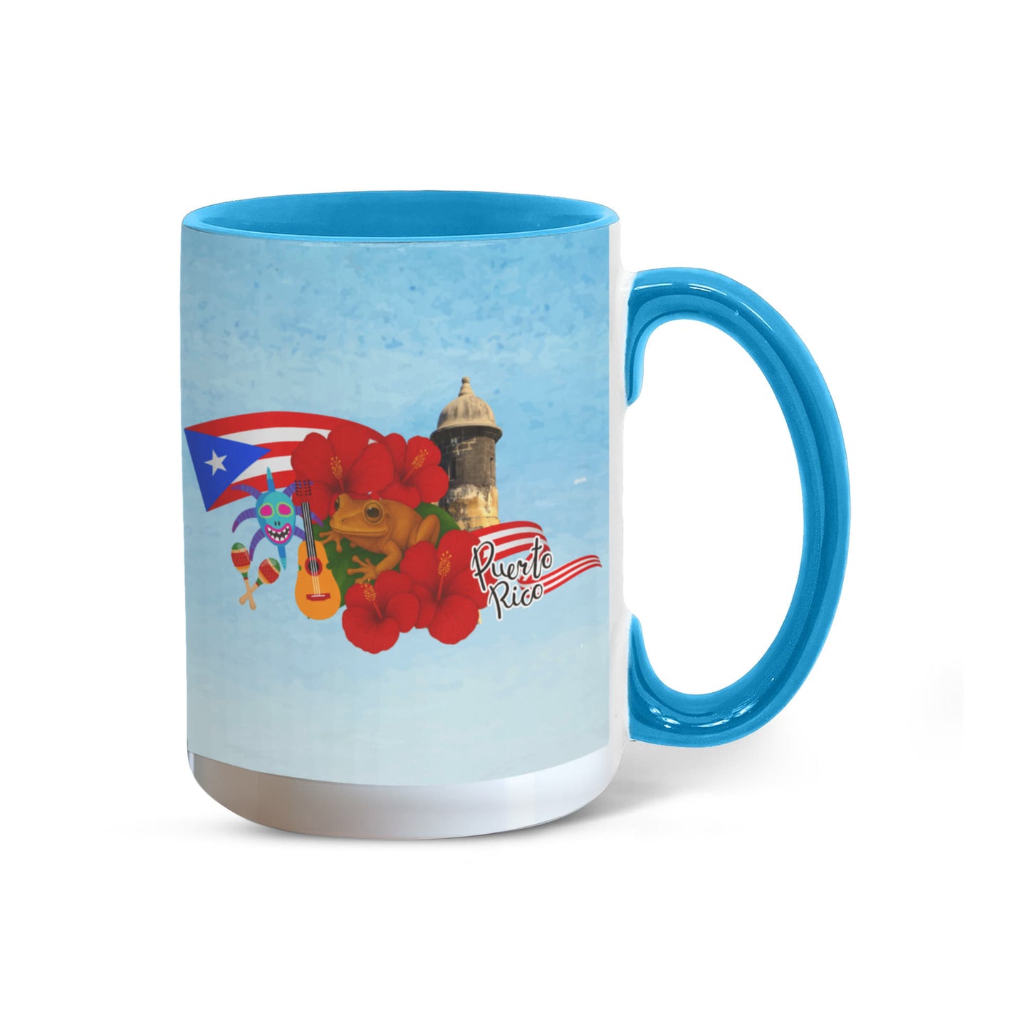 Taza Puerto Rico Distintos Colores - Puerto Rico Colorful Coffee Mug