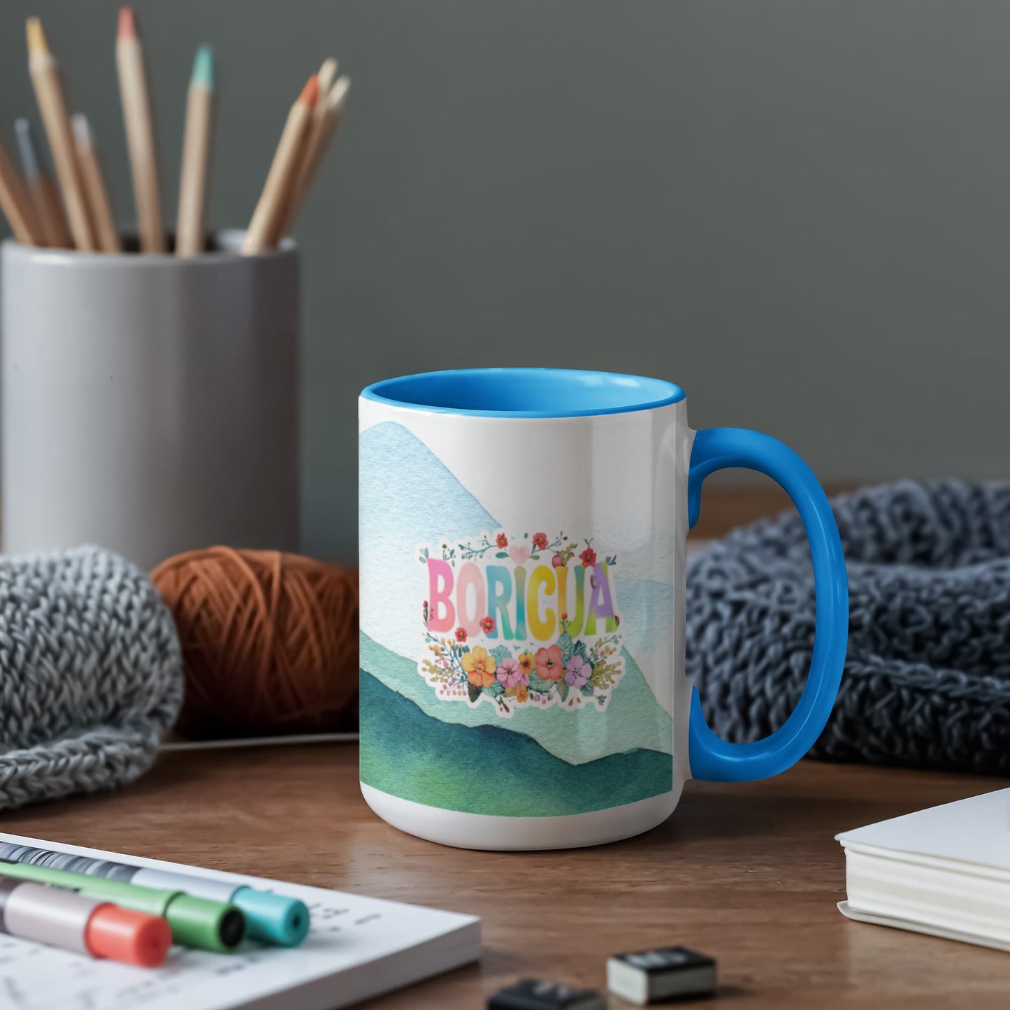 Boricua Coffee Mug = Taza Boricua - Varios Colores Disponible