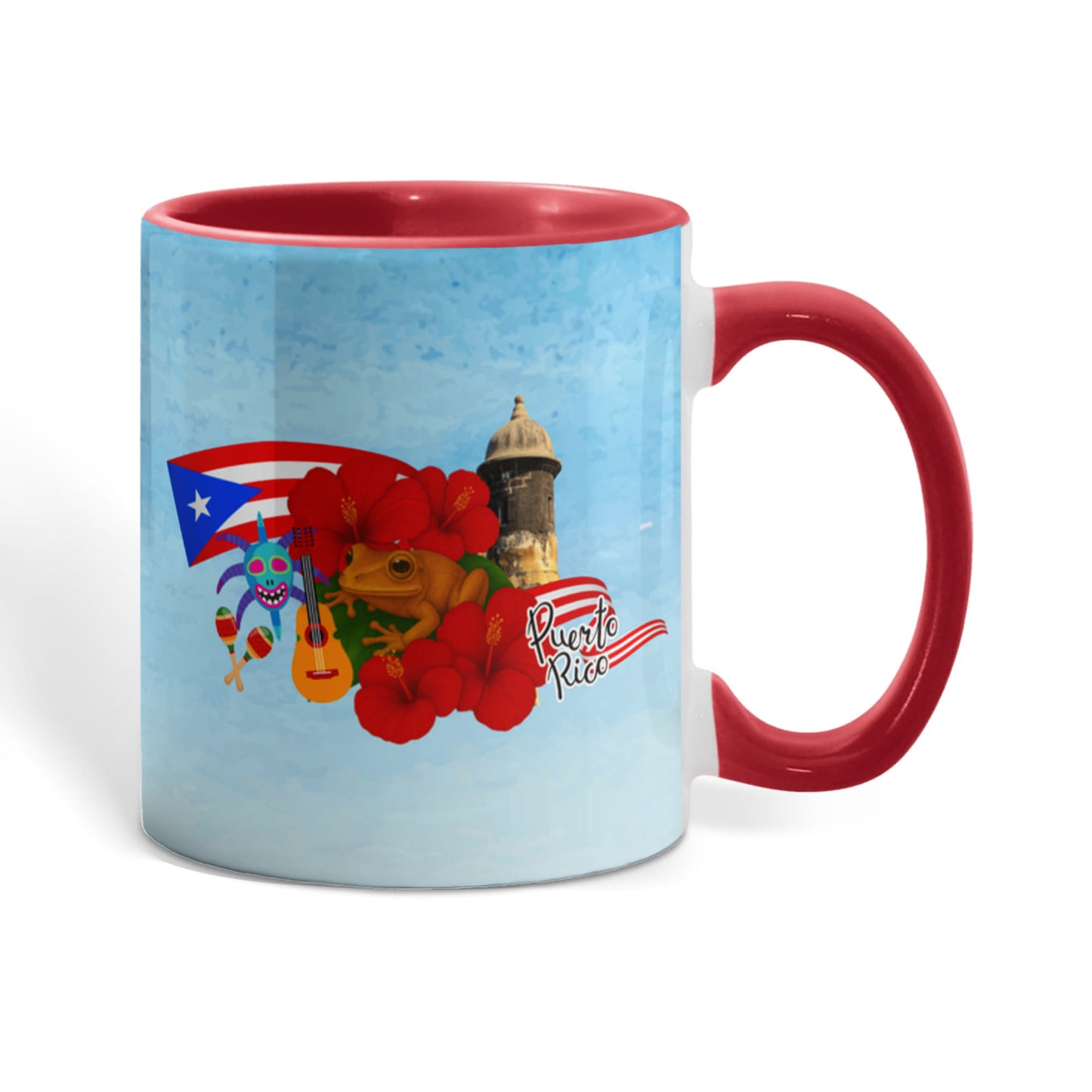 Taza Puerto Rico Distintos Colores - Puerto Rico Colorful Coffee Mug