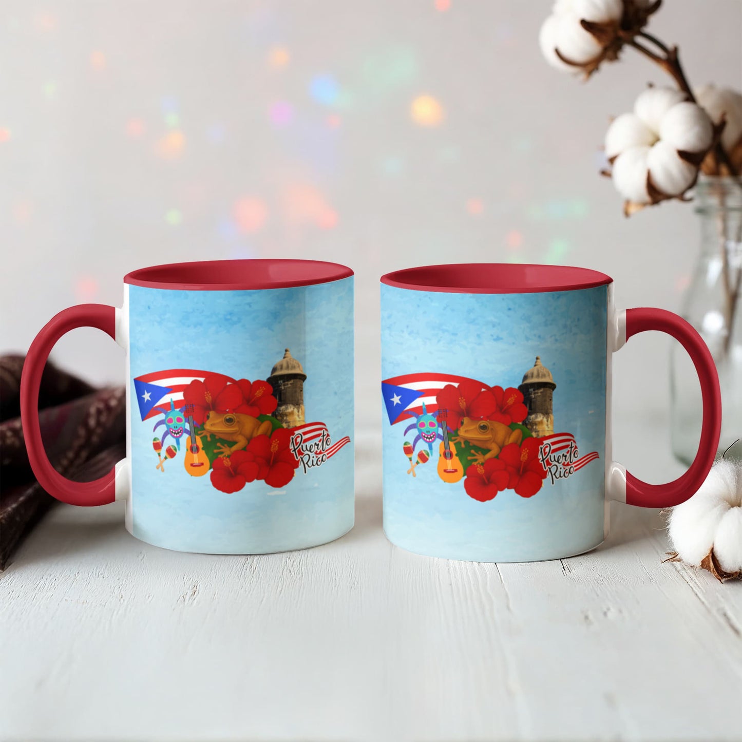 Taza Puerto Rico Distintos Colores - Puerto Rico Colorful Coffee Mug