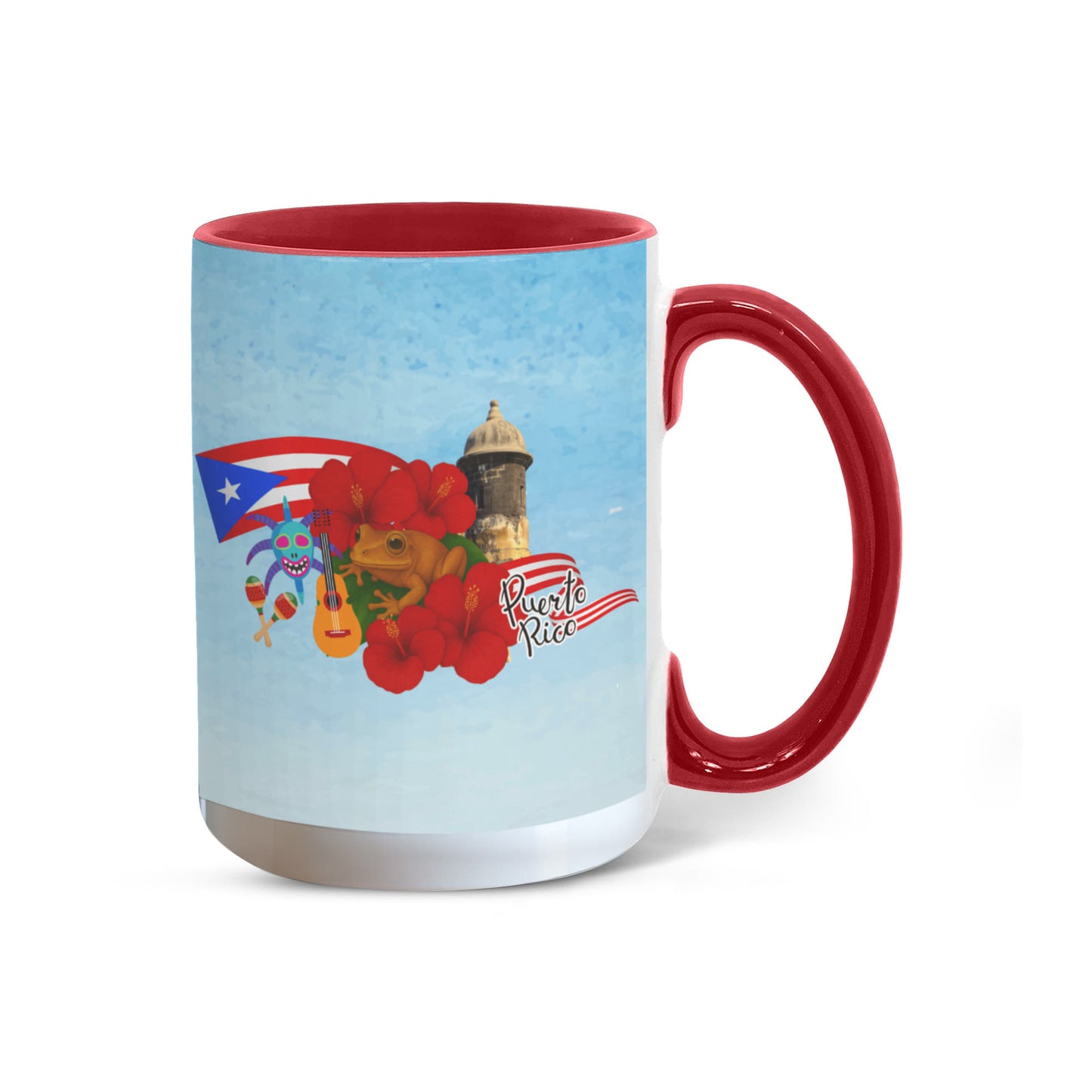 Taza Puerto Rico Distintos Colores - Puerto Rico Colorful Coffee Mug