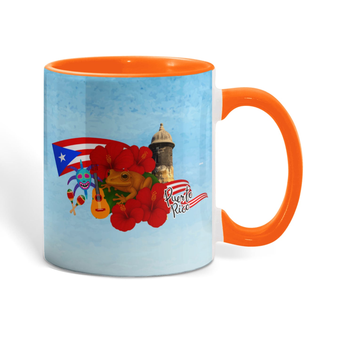 Taza Puerto Rico Distintos Colores - Puerto Rico Colorful Coffee Mug