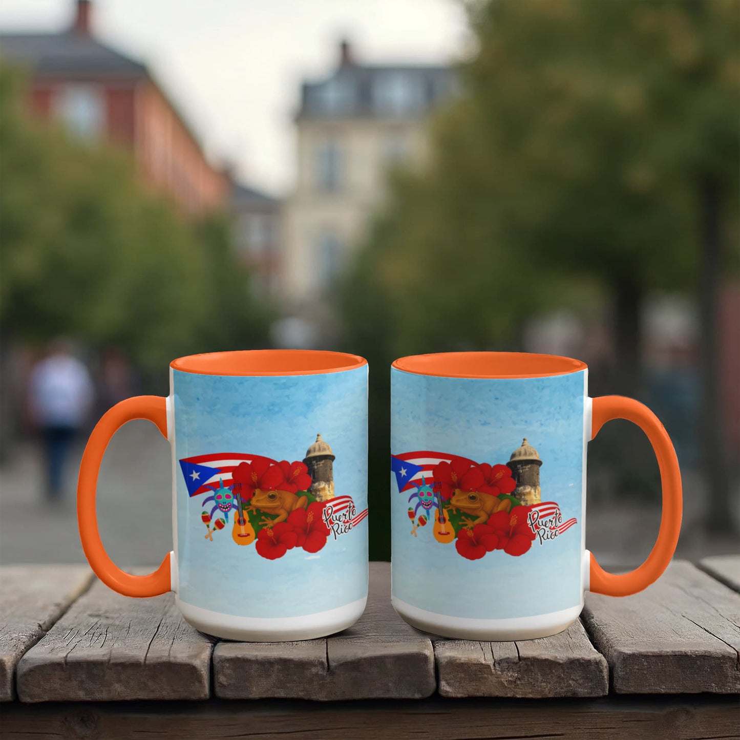 Taza Puerto Rico Distintos Colores - Puerto Rico Colorful Coffee Mug