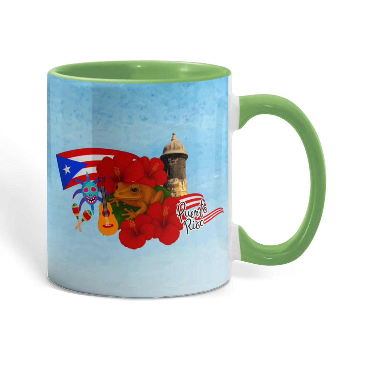 Taza Puerto Rico Distintos Colores - Puerto Rico Colorful Coffee Mug