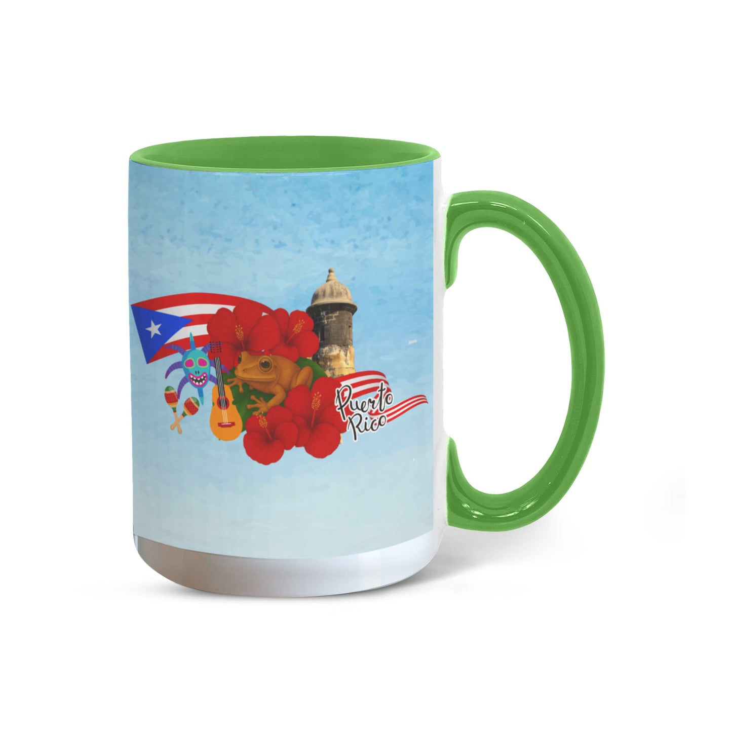 Taza Puerto Rico Distintos Colores - Puerto Rico Colorful Coffee Mug