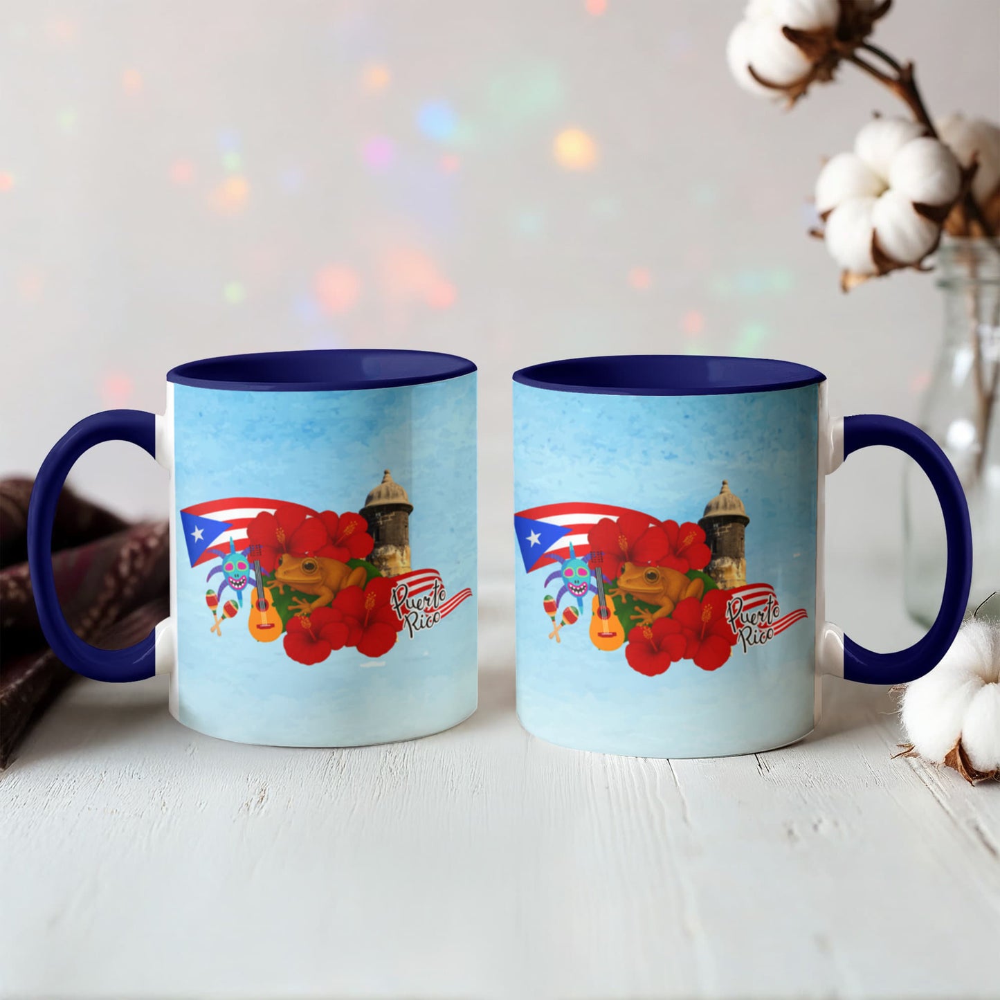 Taza Puerto Rico Distintos Colores - Puerto Rico Colorful Coffee Mug
