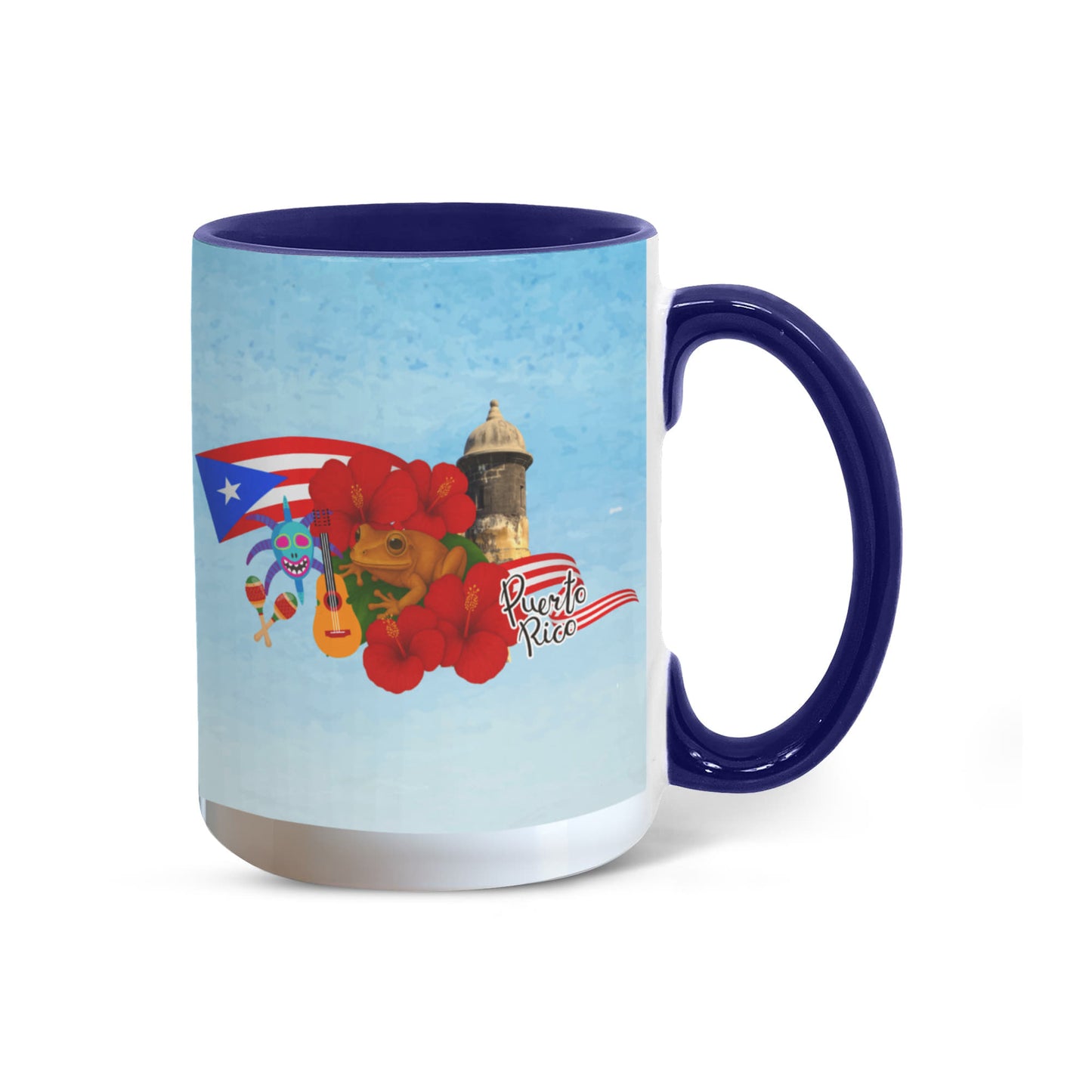 Taza Puerto Rico Distintos Colores - Puerto Rico Colorful Coffee Mug