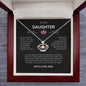To My Daughter, Crown Pendant, I Will Love You For The Rest Of My Life