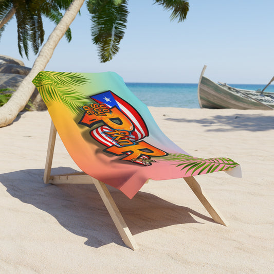 Toalla De Playa Yo Soy De PfknR Puerto Rico Beach Towel