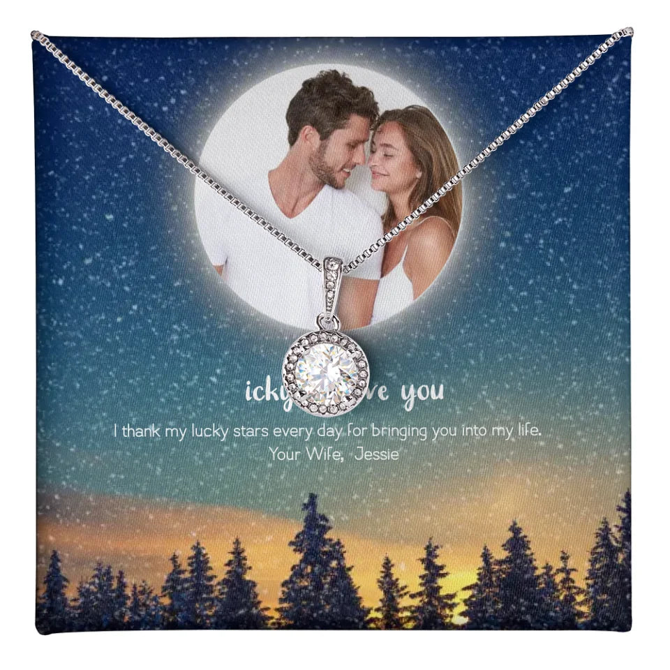 Personalized Message & Photo Necklace Gift