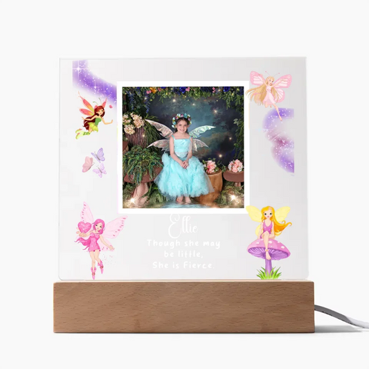 Fairies Personalized Photo Acrylic Lamp & Nightlight