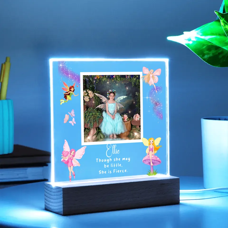 Fairies Personalized Photo Acrylic Lamp & Nightlight