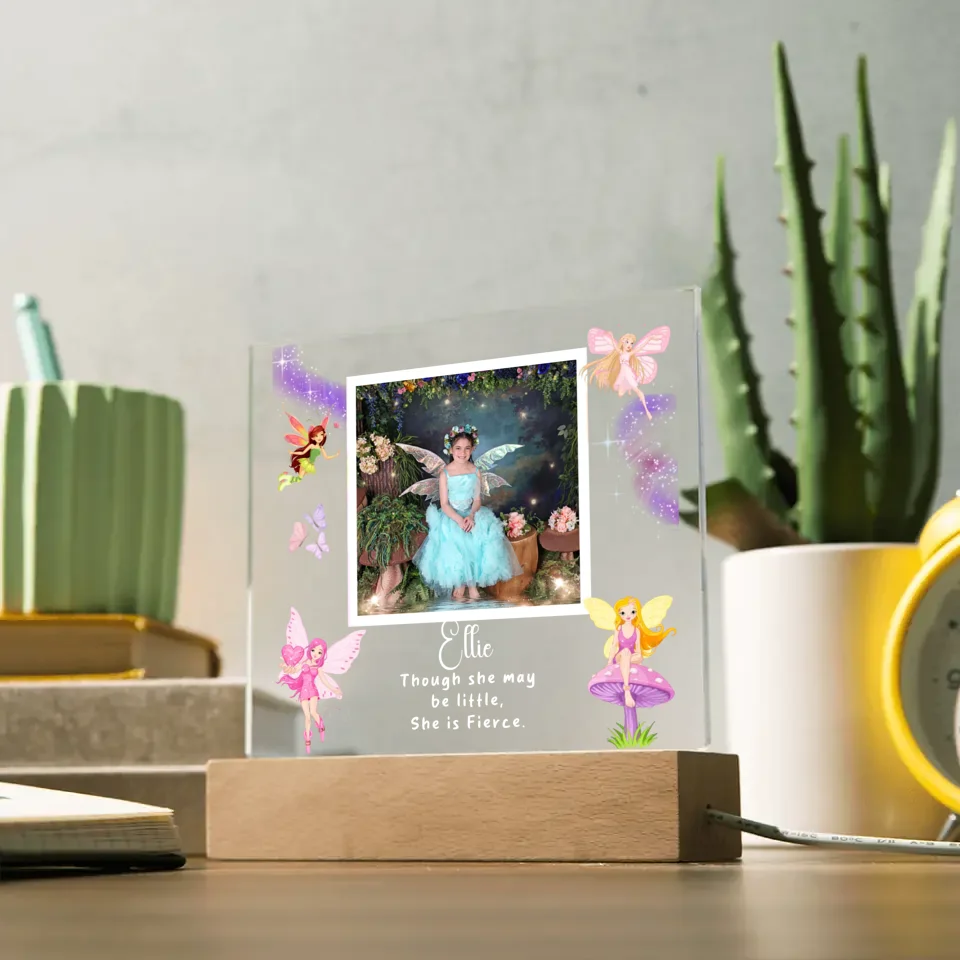 Fairies Personalized Photo Acrylic Lamp & Nightlight