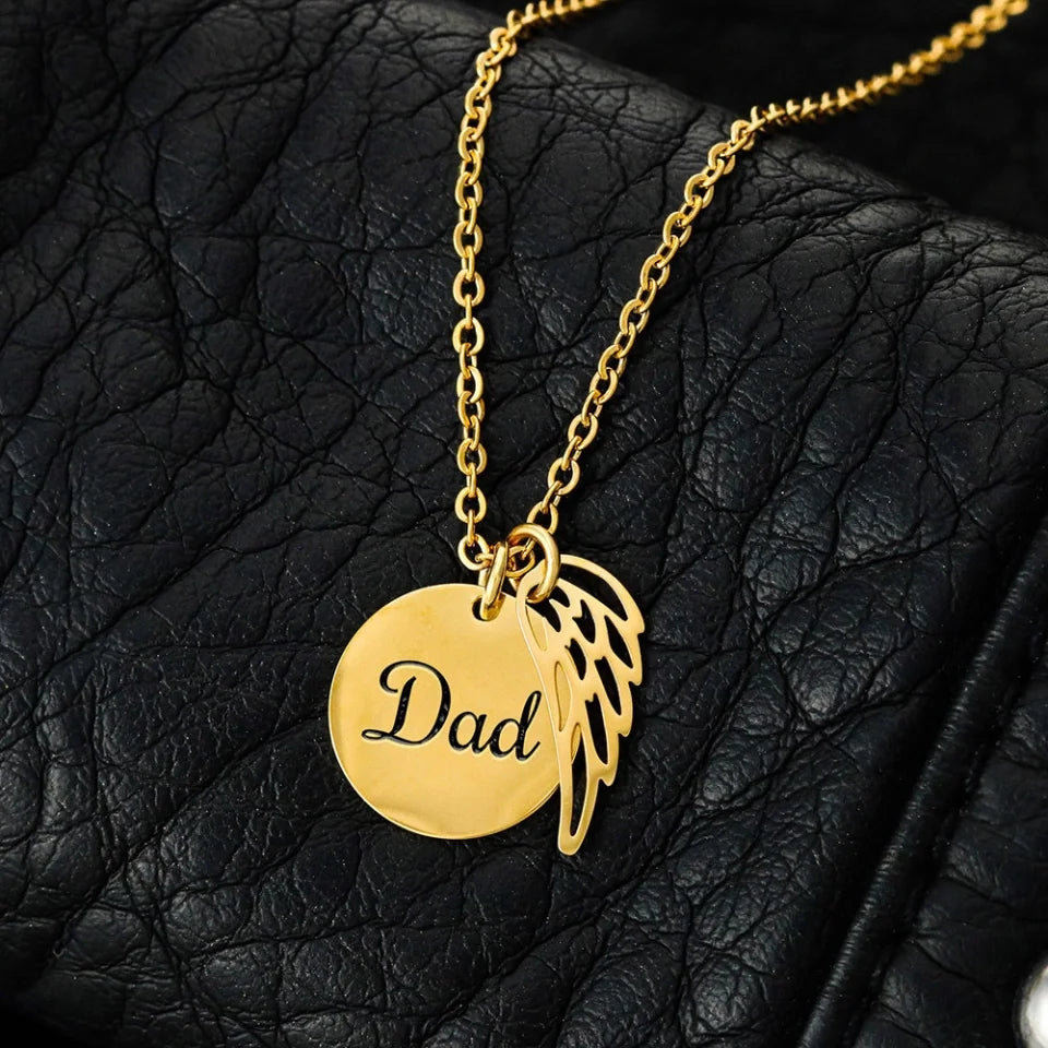 Dad Remembrance gold dark