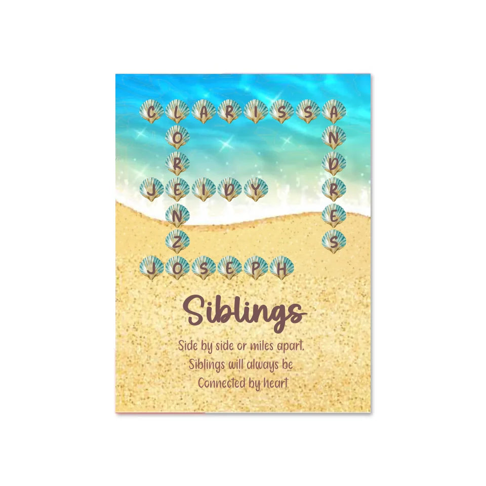 Personalized Ocean Word Puzzle Poster