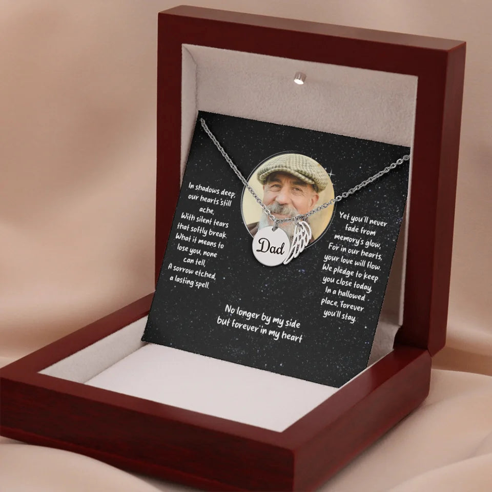 Dad Remembrance Silver w Wood Box 2