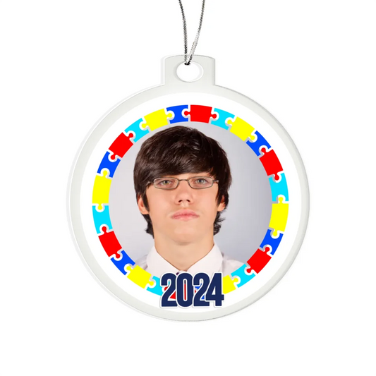 Autism Awareness Christmas Ornament