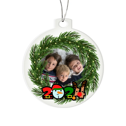 2024 Wreath Custom Christmas Ornament