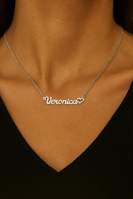 Custom Name Pendant Heart Necklace