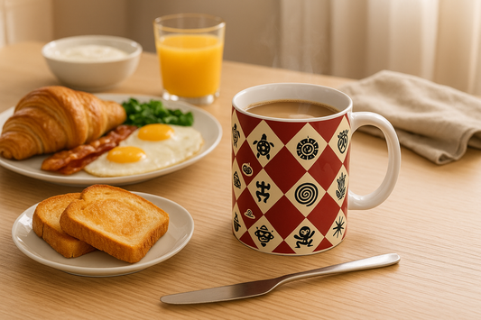 Taino Symbols Puerto Rico Coffe Mug - Taza Con Simbolos Tainos
