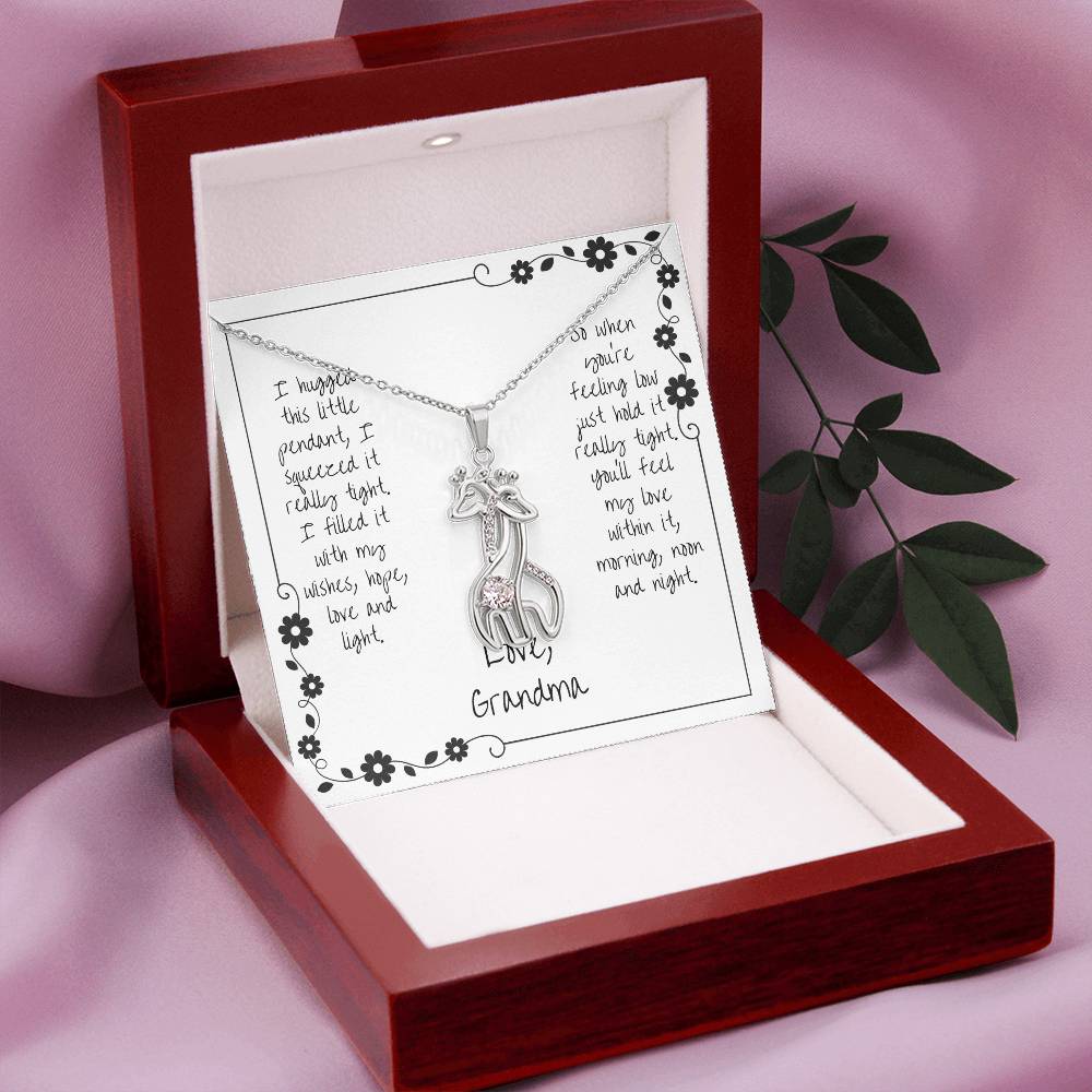 With Love, From Grandma- Giraffe Necklace