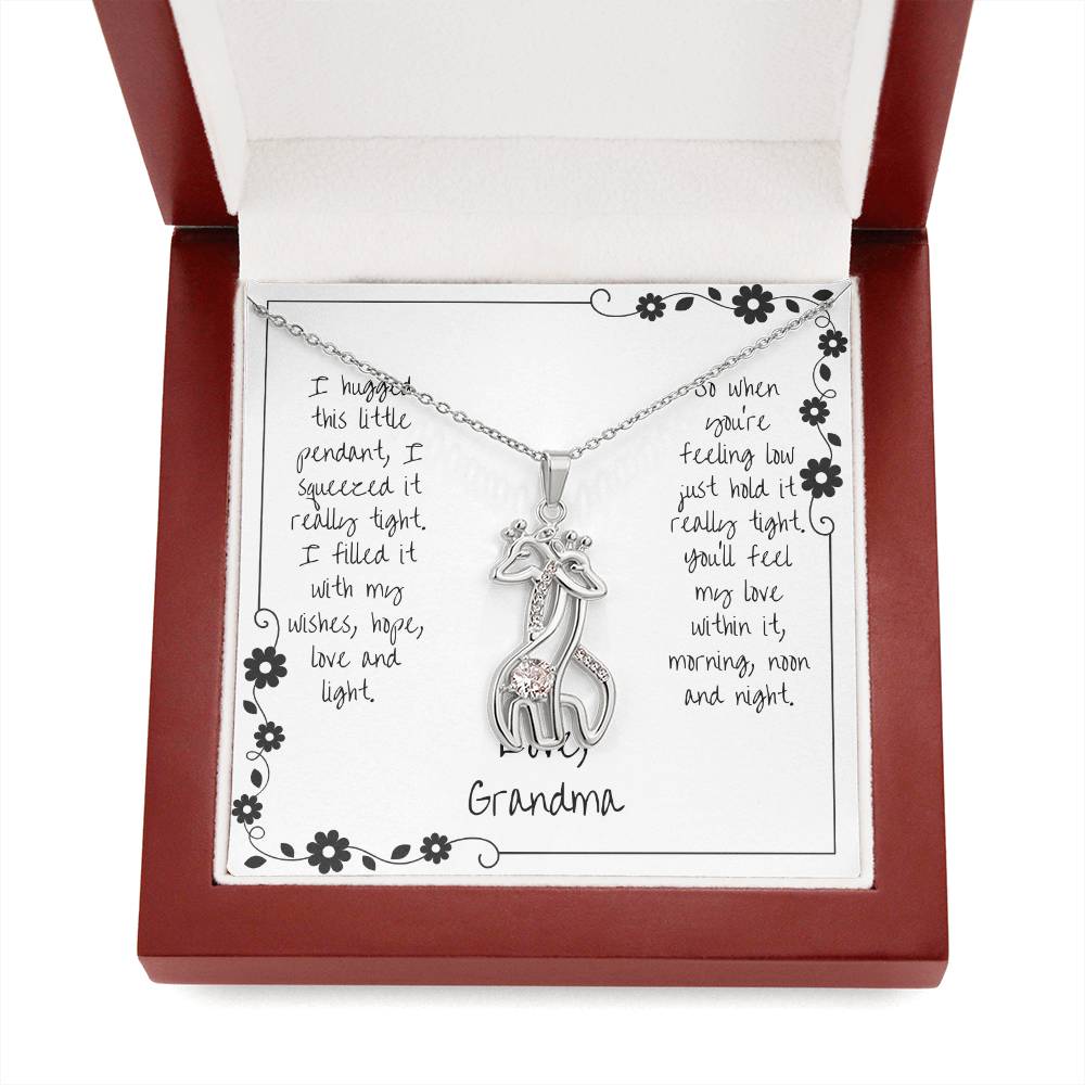 With Love, From Grandma- Giraffe Necklace